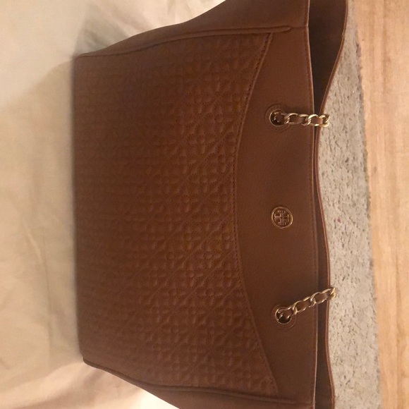 Brand new Tory Burch Tote bag in luggage color - Picture 4 of 7